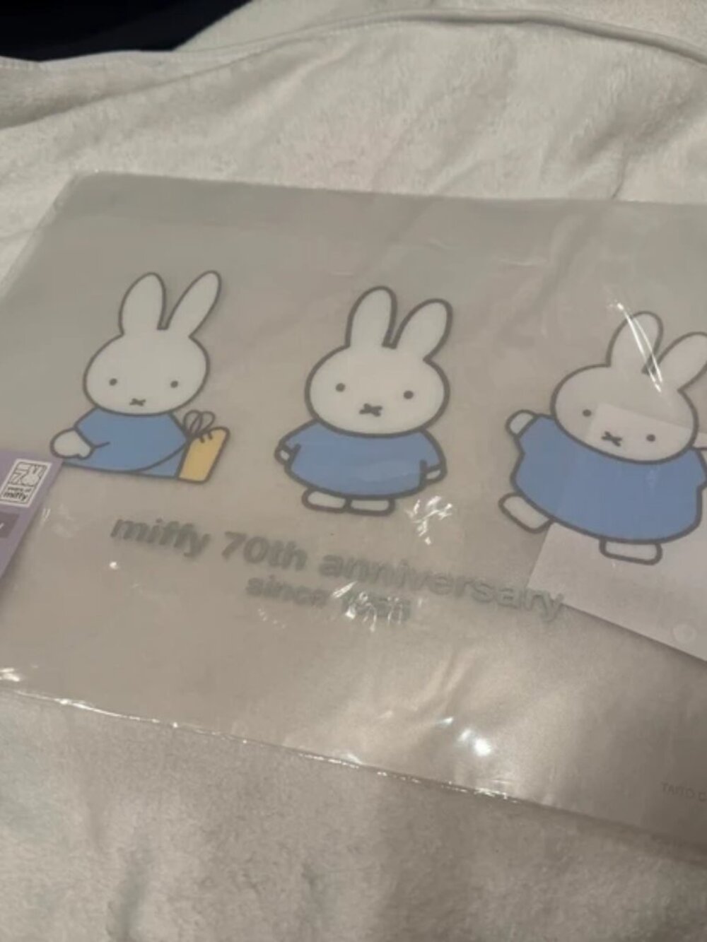 miffy 70th anniversary clear mat
